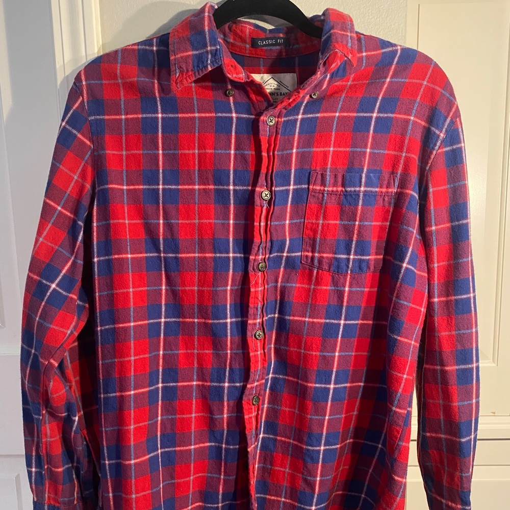 Red and blue flannel Small
